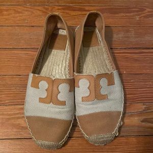 Tory Burch Canvas Espadrille Flats